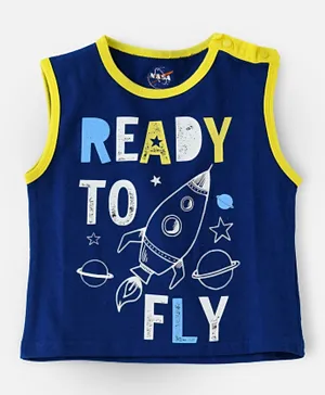 NASA Ready To Fly T-Shirt - Blue