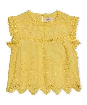 Only Kids Crochet Top - Lemon Drop