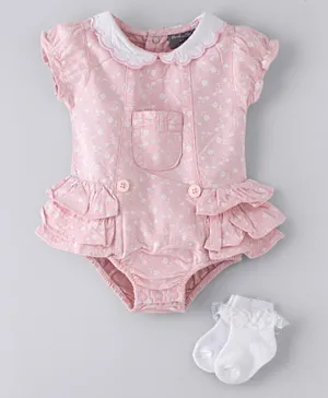Rock a Bye Baby Bodysuit - Baby Pink