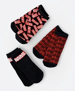 Marvel 3 Pack Crew Socks - Multicolor