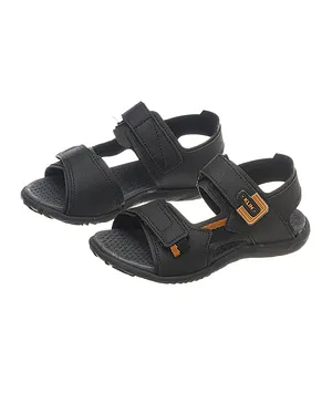 Klin Velcro Closure Sandals - Black