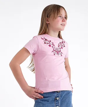 Beverly Hills Polo Club Vineyard Floral Pullover - Pink