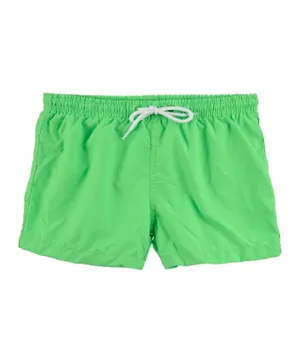 Slipstop Solid Swim Shorts - Green