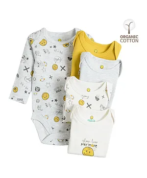 SMYK 5 Pack Printed Bodysuits - Multicolor