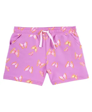 Carter's Butterfly Pull-On Shorts - Pink
