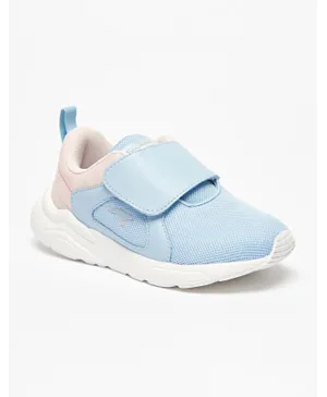 Kangaroos Velcro Closure Colorblock Slip On Shoes - Blue