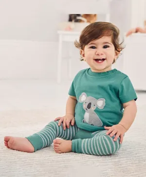 JoJo Maman Bebe Koala Baby T-Shirt - Green
