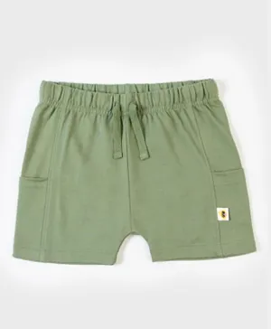 Cheekee Munkee French Terry Solid Shorts - Green