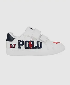 Polo Ralph Lauren Heritage Court Graphic EZ Shoes - White