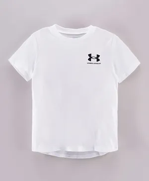 Under Armour UA Sportstyle Left Chest YSM Short Sleeves T-Shirt - White