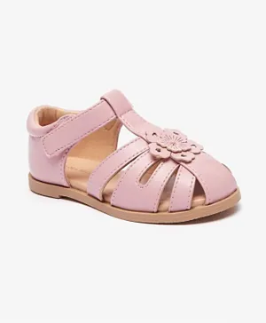 Flora Bella by ShoeExpress  Applique Detail Sandals - Pink