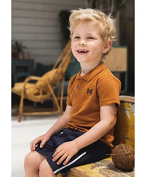 Koko Noko Polo Neck T-Shirt - Camel