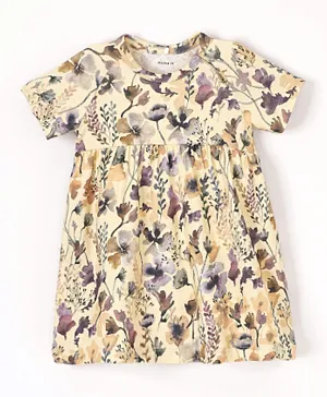 Name It Floral Dress - Afterglow