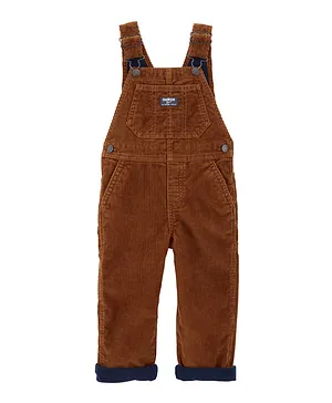OshKosh B'Gosh Jersey Lined Corduroy Dungaree - Brown