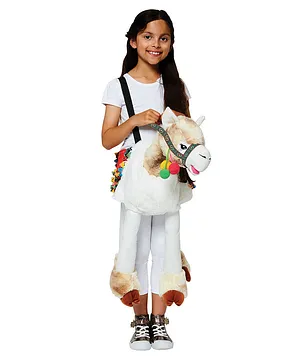 Party Centre/Travis Ride On Llama Costume - White