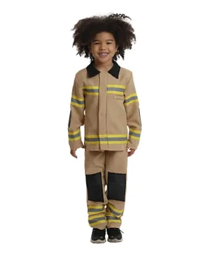 Mad Toys Firefighter Kids Professions Costume - Beige