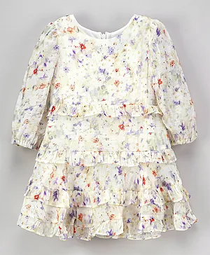 Bardot Junior Summer Floral Dress - Off White