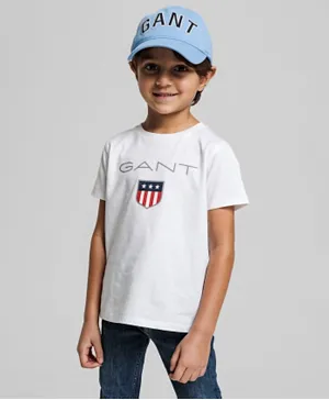 Gant Logo Shield Graphic T-Shirt - White