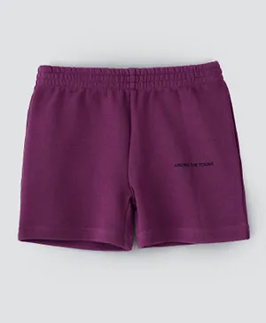Among The Young Logo Shorts - Violet