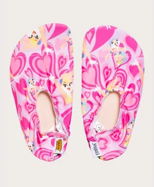 Coega Sunwear Lola Hearts Printed Pool Shoes - Pink