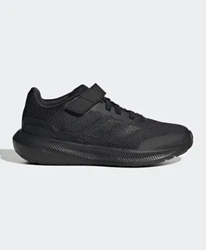 Adidas RunFalcon 3.0 Elastic Lace Top Strap Shoes - Core Black