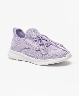 Oaklan by ShoeExpress Textured Walking Shoes with Lace - Up Closure - Purple