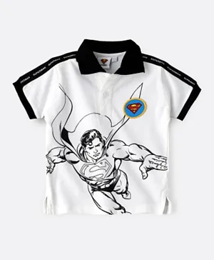 Warner Bros Superman Short Sleeves T-Shirt - White