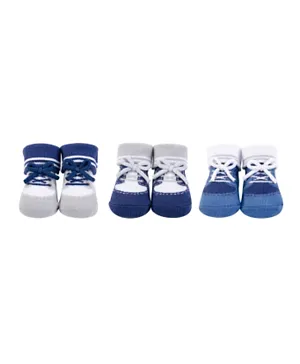 Hudson Childrenswear 3 Pack Sock Shoes - Multicolor