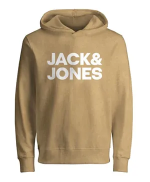 Jack & Jones Junior Printed Hoodie - Honey Mustard