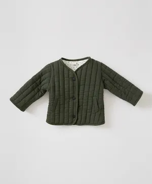 DeFacto Baby Quilted Filled Cotton Sweater - Khaki