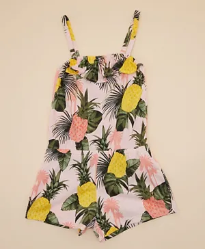 The Children's Place Pineapple Print Jumpsuit - Pink