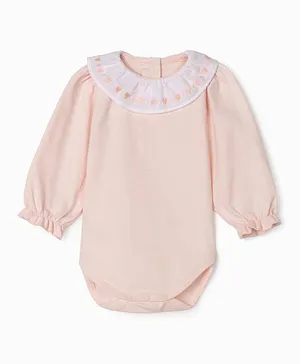 Zippy Cotton Bodysuit - Pink