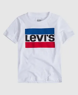 Levi's Graphic Stacked Logo Tee - White