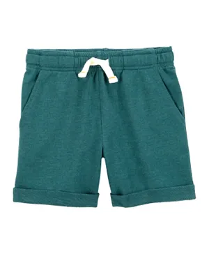 Carter's Pull-On French Terry Shorts - Green