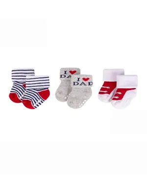 Hudson Childrenswear 3 Pack Ankle Length Socks - Multicolor