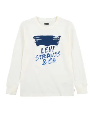 Levi's - Sketched Logo Full Sleeve T-Shirt - White