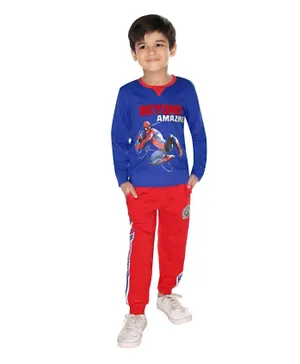 Spider Man Sweatshirt with Joggers Set - Blue