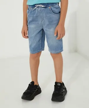 Levi's LVB Solid Skinny Denim Shorts - Blue