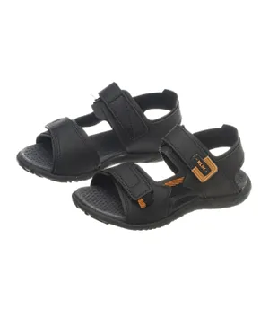 Klin Velcro Closure Sandals - Black