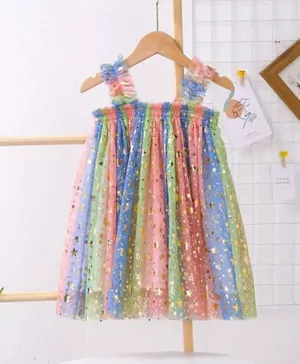 Plushbabies Breezy Soft Net Party Dress - Multicolour