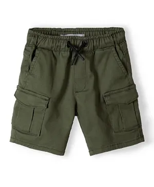 Minoti Solid Combat Shorts - Green
