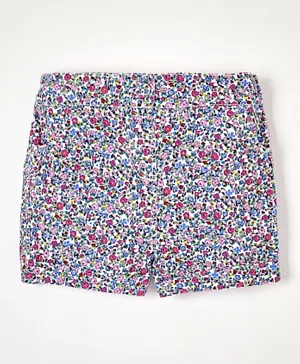 JoJo Maman Bebe Pretty Floral Twill Shorts - Multicolor