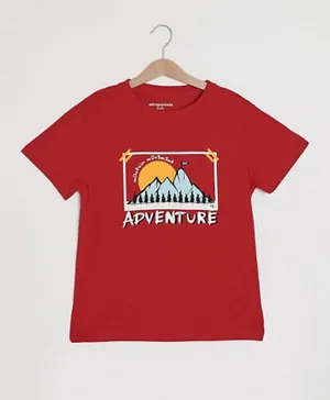 Aeropostale Ramadan Graphic T-Shirt - Red