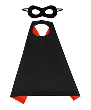 Highland Superhero Cape and Mask Costume Accessory - Black