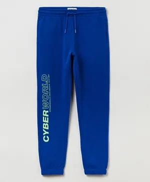 OVS Full Length Graphic Lounge Pants - Blue
