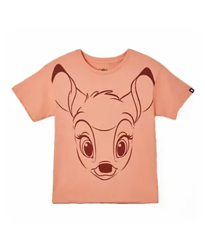 The Souled Store Official Disney: Bambi Oversized T-Shirt - Pink