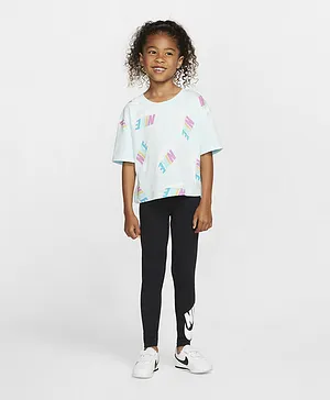 Nike Logo Graphic Leggings - Black