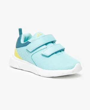 Oaklan by ShoeExpress Colourblocked Sneakers with Hook and Loop Closure - Blue