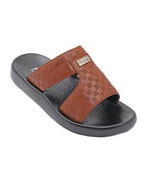 Barjeel Uno Slip On Sandals - Brown