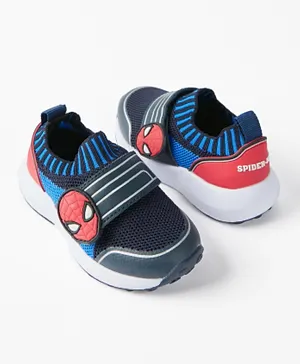 Zippy Spiderman Velcro Closure Shoes - Multicolor